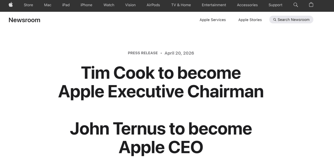 皇冠信用网开户_突发！库克卸任苹果CEO皇冠信用网开户，一个时代结束了